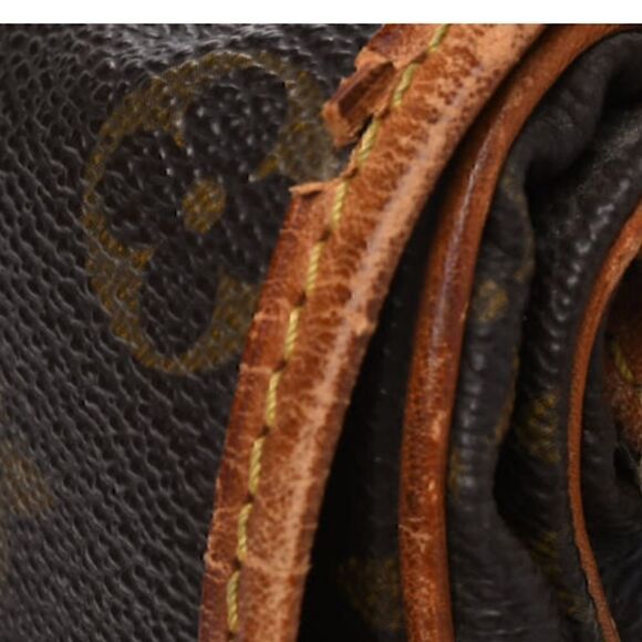 LOUIS VUITTON Monogram Saumur 35 Cross body bag Vintage 1990 Made in France GUC - Picture 9 of 14